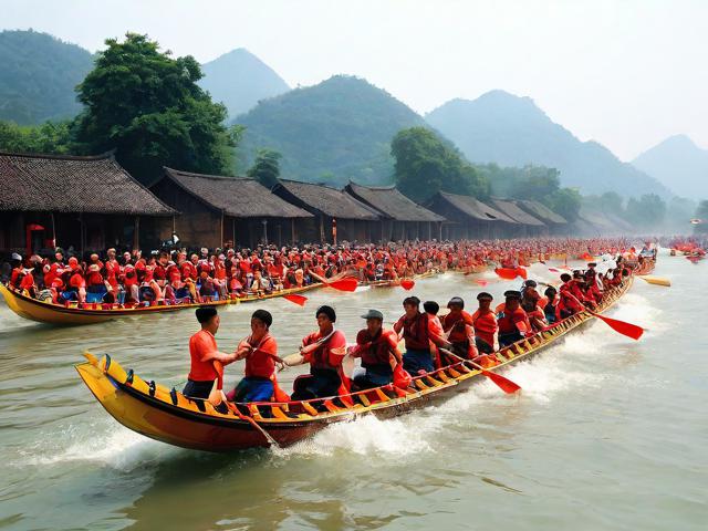 九游体育网站_ 乡村传统划龙舟赛,传承古老的水上文化,游戏划龙舟游戏规则